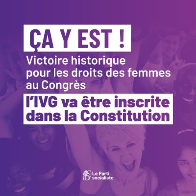 Inscription du droit à l'IVG dans la Constitution