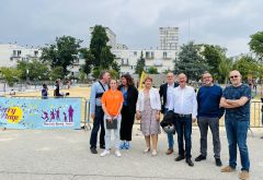 Inauguration de Berry Plage dans le quartier de Villejean à Rennes