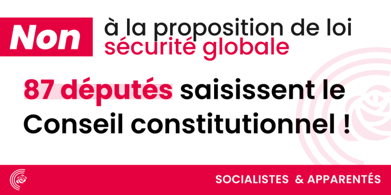 Proposition de loi Sécurité Globale : recours devant le Conseil constitutionnel