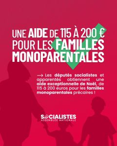 Familles monoparentales : une aide exceptionnelle à Noël