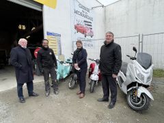 Visite du garage de la Morandais à Tinténiac