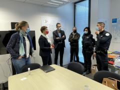 Visite du service de sûreté ferroviaire de la SNCF à Rennes