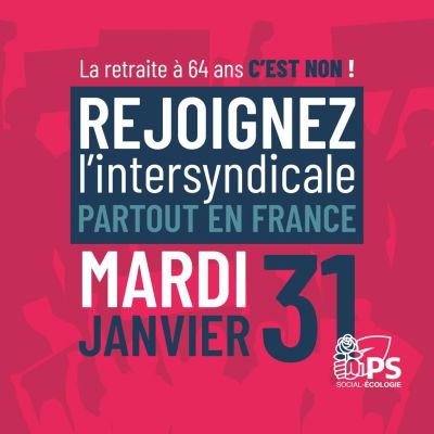 Pour le retrait de la réforme des retraites à 64 ans