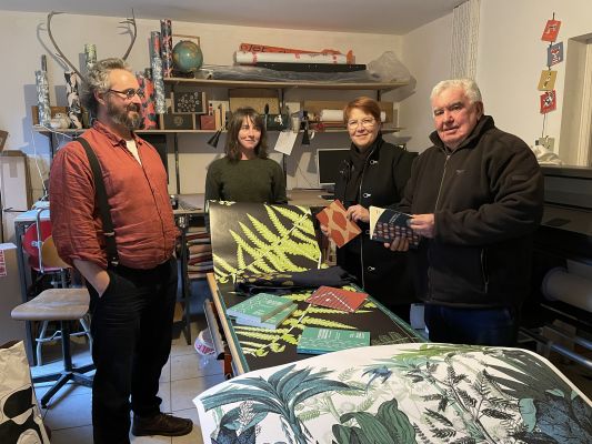 Visite de l'entreprise Le Papier Peint Français à Miniac-sous-Bécherel