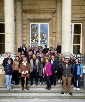 Visite de l'Assemblée nationale avec des citoyens de Gaël, Muël et Bléruais