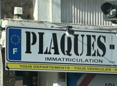 Vol et usurpation de plaques d'immatriculation : question écrite au Gouvernement