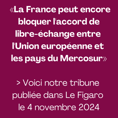 Non à l'accord commercial UE - Mercosur