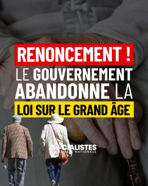 Grand âge : le Gouvernement à l'heure du renoncement