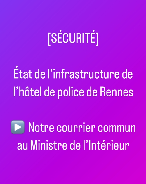 État de l’infrastructure de l’hôtel de police de Rennes